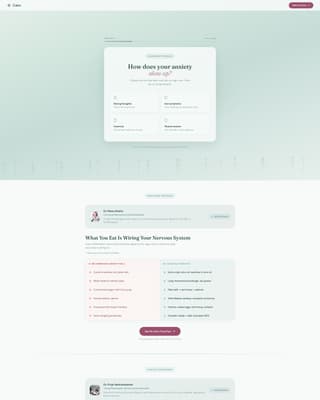 Anxiety Care Professional Website Template