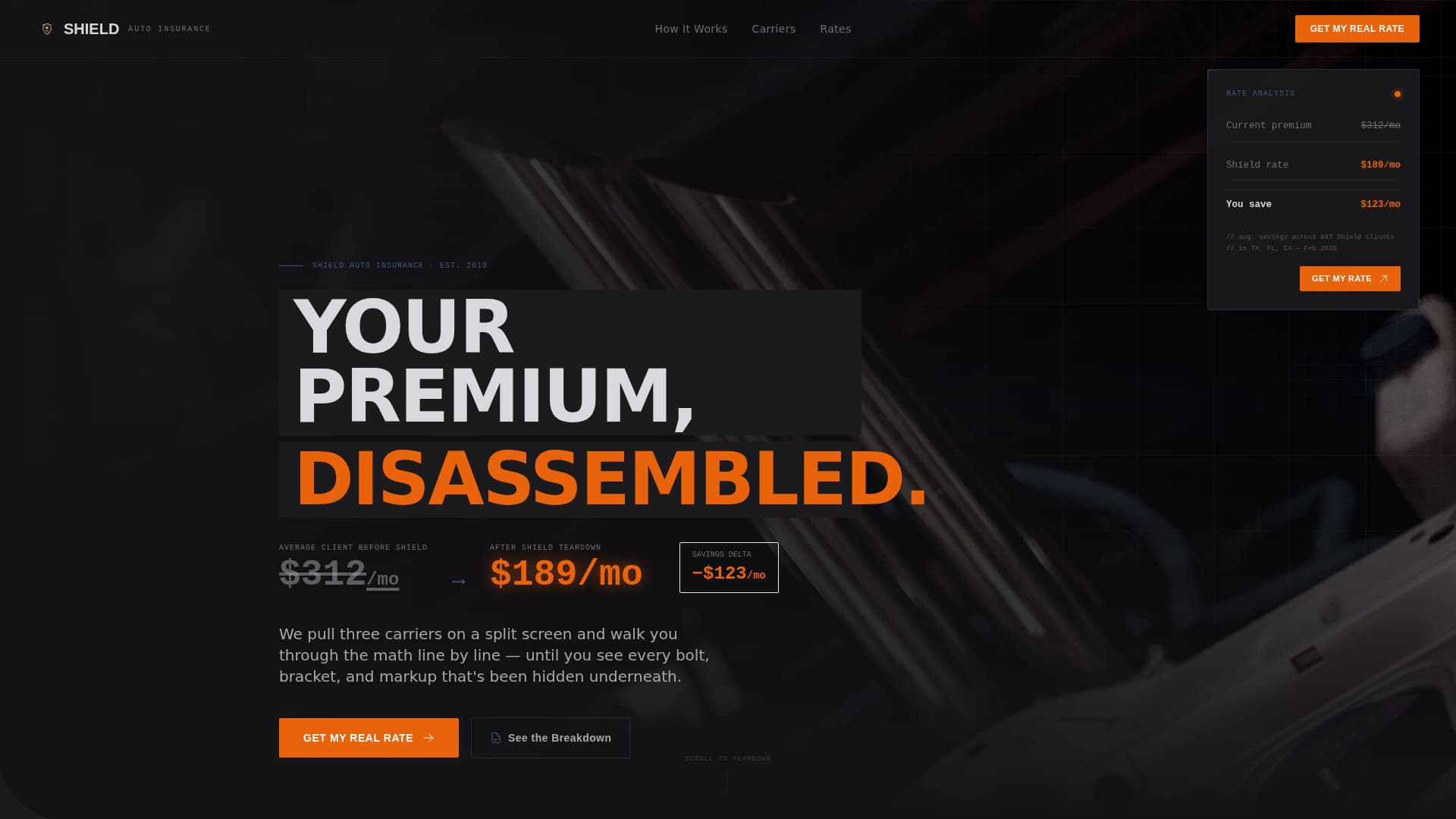 Vehicle Insurance & Finance Specialist Privacy Policy Website Template
