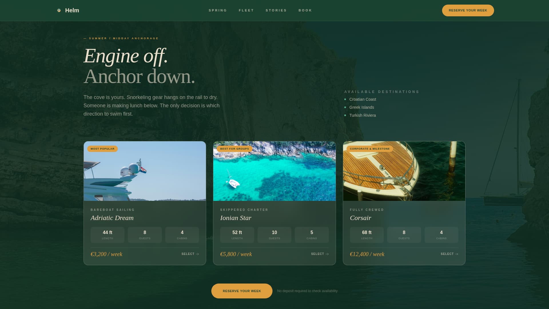 Cruise & Luxury Travel Booking Website Template