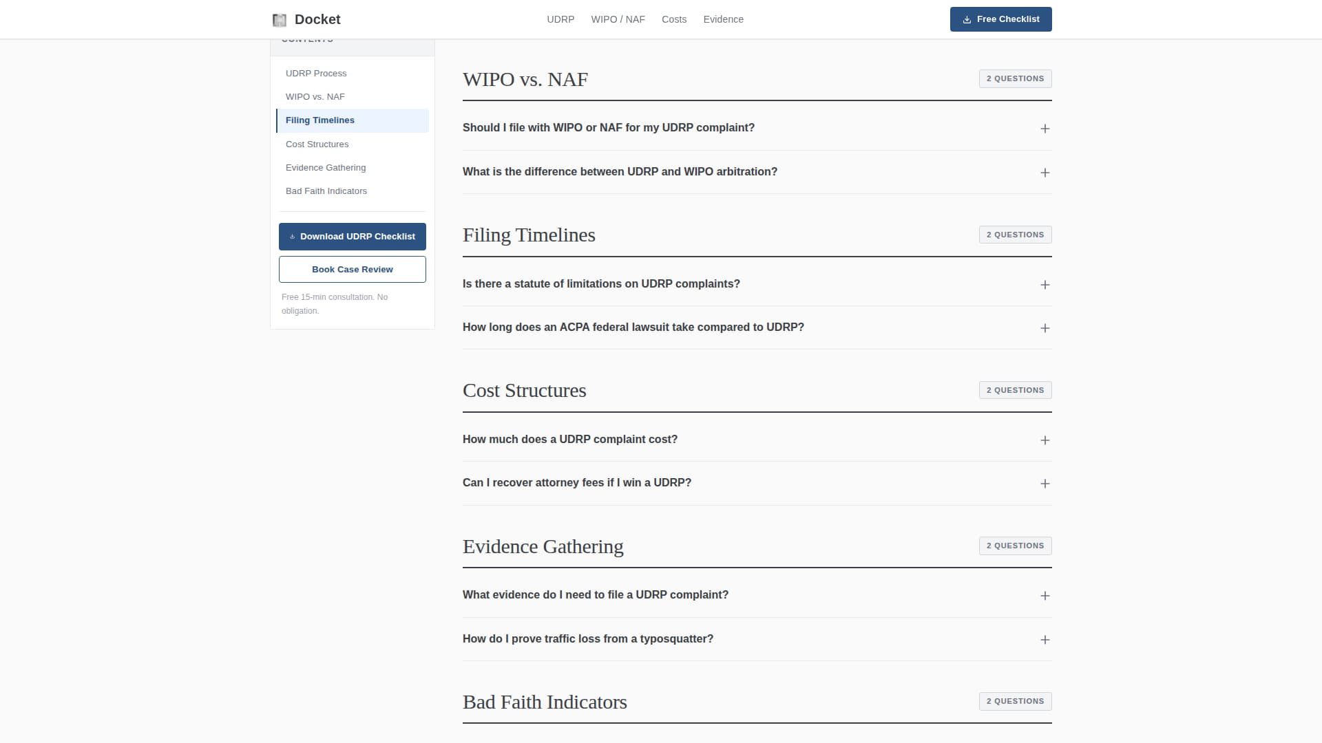 Docket - Authoritative Domaindispute Landing Page Template