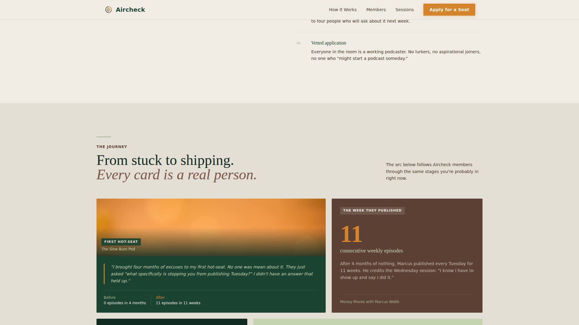 Aircheck - Trusted Podcasters Landing Page Template
