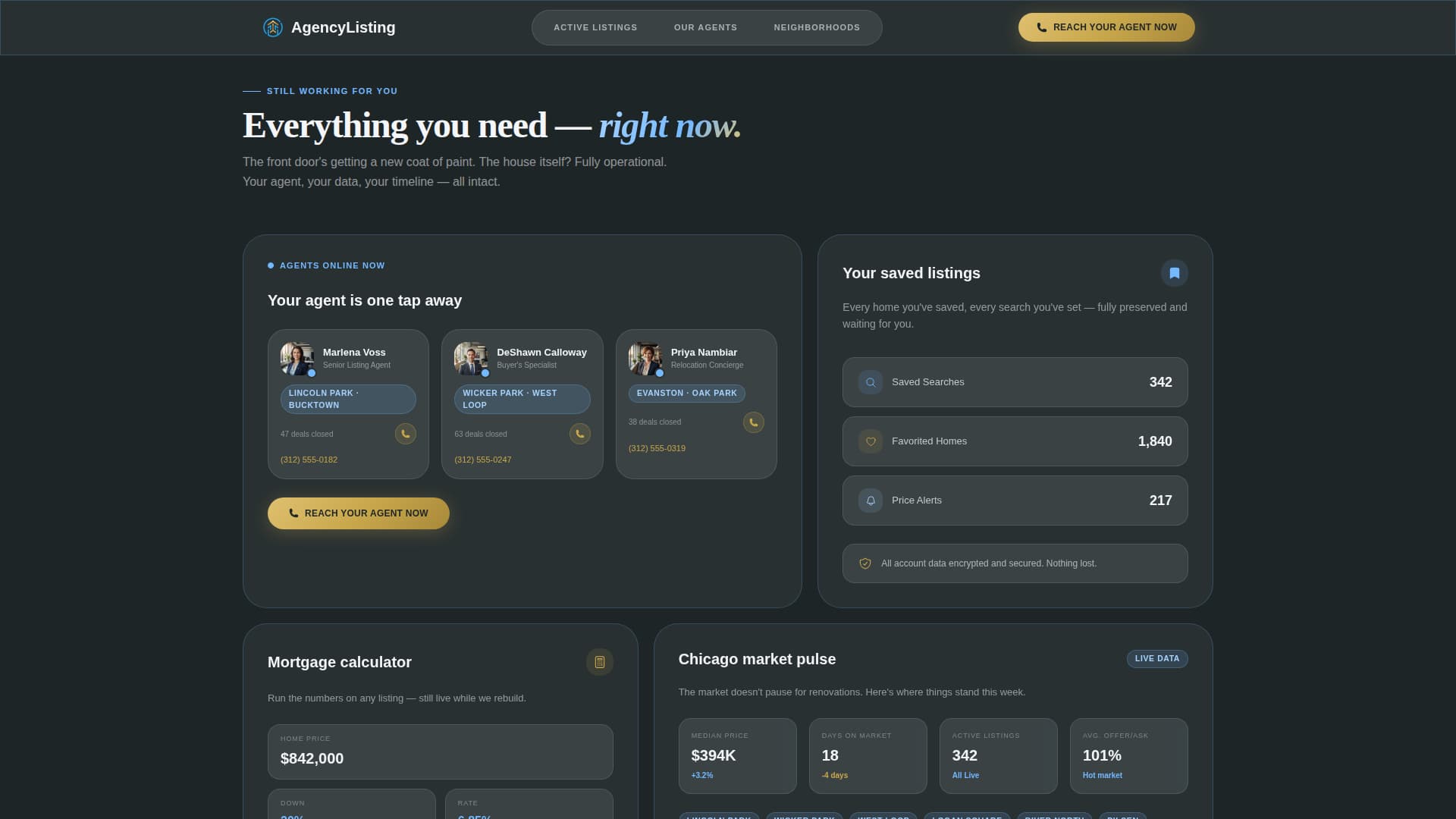 Real Estate Agency Client Progress Dashboard Website Template
