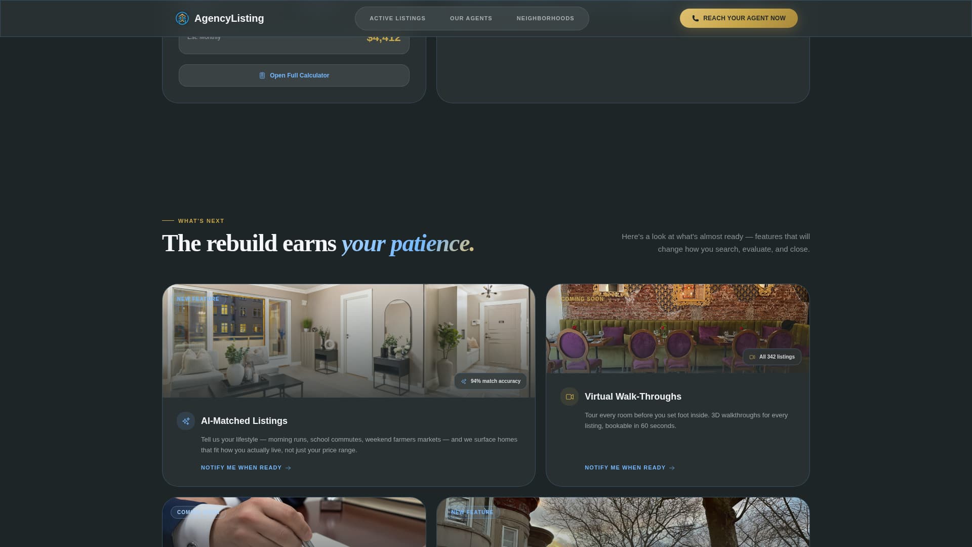 Real Estate Agency Client Progress Dashboard Website Template