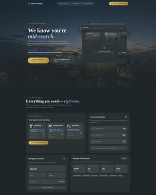 Real Estate Agency Client Progress Dashboard Website Template