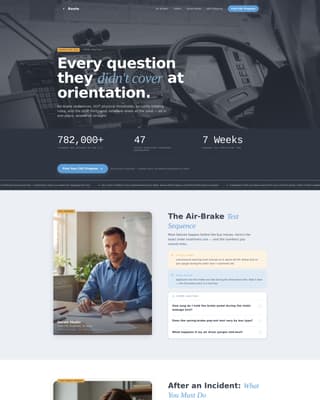 Bus Driver Careers Website Template