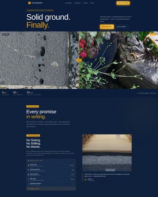 Garden & Yard Renovation Pricing Website Template
