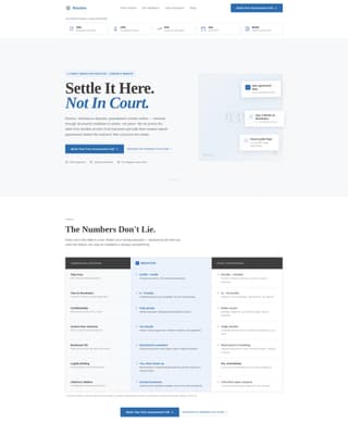 Resolve - Authoritative Familymediation Landing Page Template