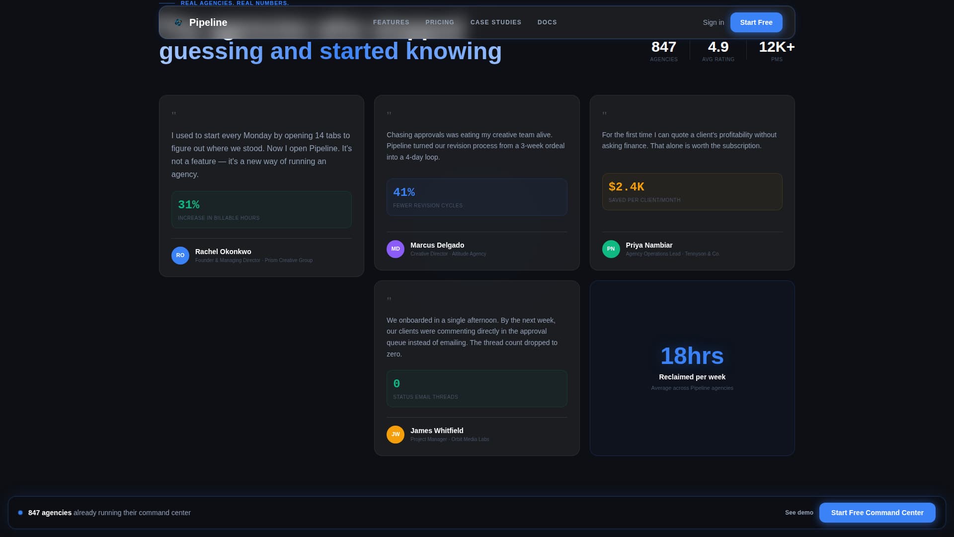 Marketing Agency Software Reviews Website Template