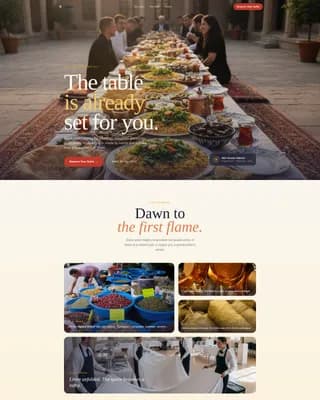 Sufra - Authentic Azerbaijani Catering Landing Page Template
