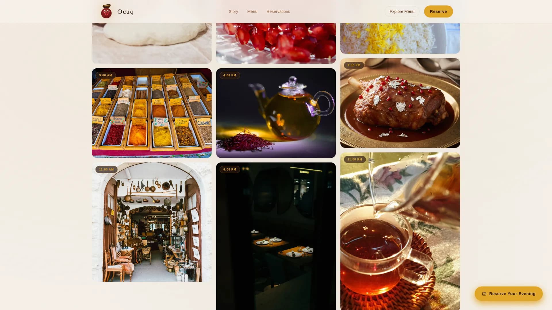 Essence — Sophisticated Azerbaijan Cuisine Landing Page Template