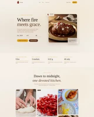 Essence — Sophisticated Azerbaijan Cuisine Landing Page Template
