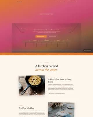 Conch - Authentic Island Catering Landing Page Template