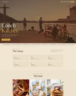 Drift — Island Food Truck Landing Page Template