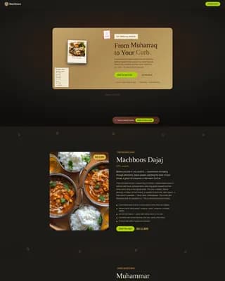 Middle Eastern Cuisine & Dining Commercial Professional Website Template