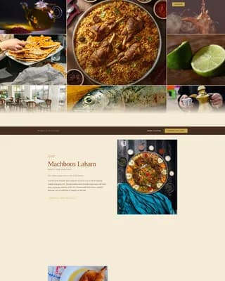 Middle Eastern Cuisine & Dining Premium Professional Website Template