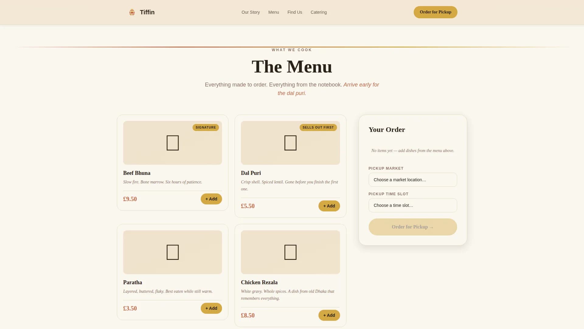 Savor — Bangladeshi Food Truck Landing Page Template