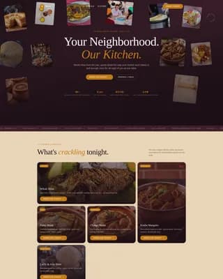 Bhaat - Neighborhood Bengali Restaurant Landing Page Template