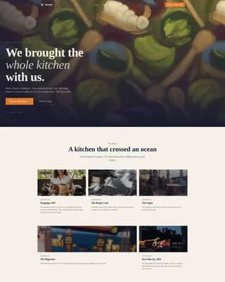Heritage — Authentic Belizean Dining Landing Page Template