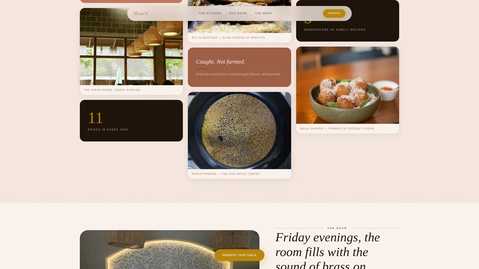 Catch — Signature Seafood Landing Page Template