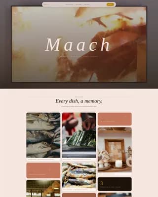 Catch — Signature Seafood Landing Page Template