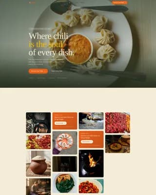 Bhutan — Artisan Himalayan Cuisine Landing Page Template