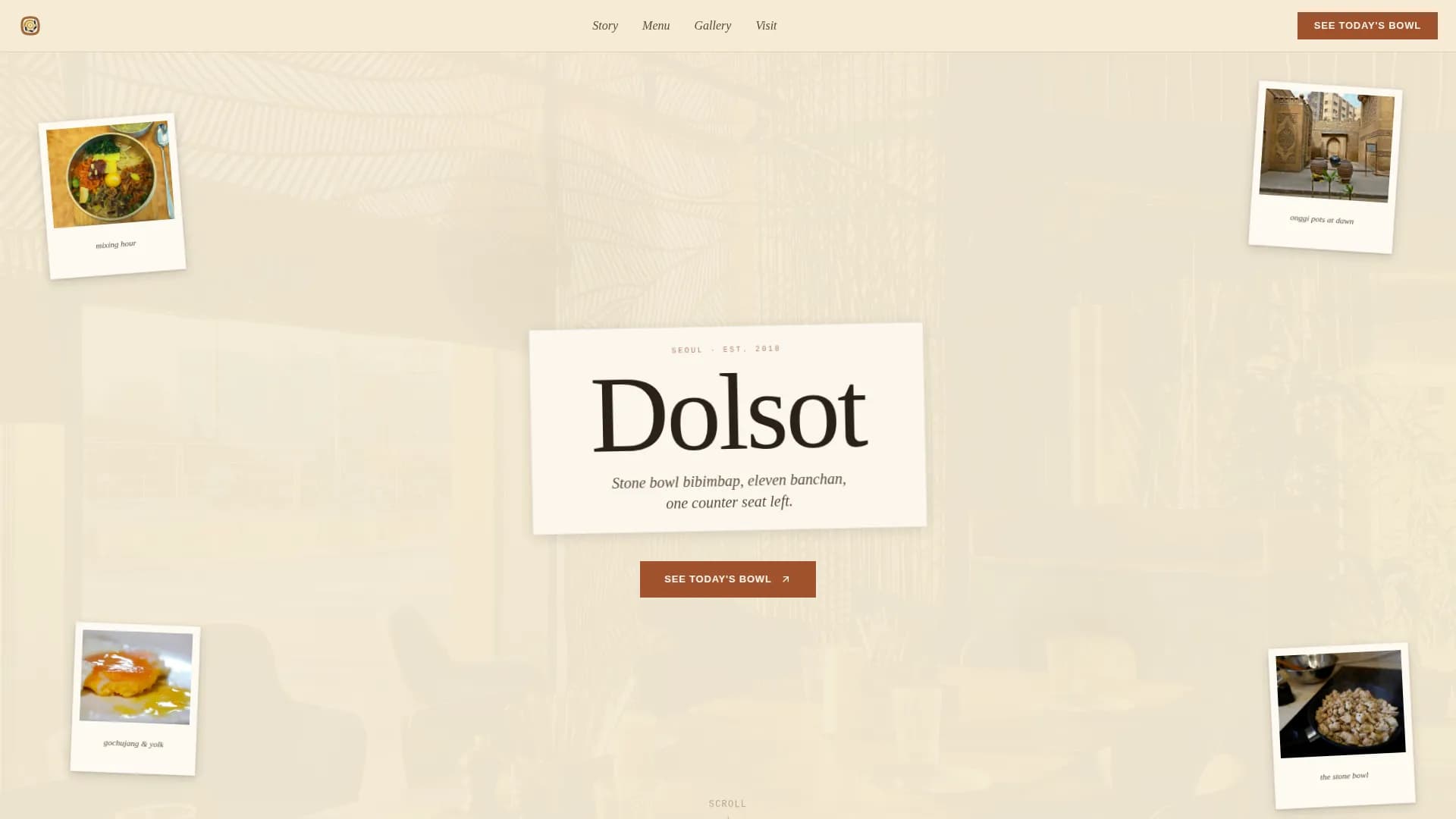 Flame — Heirloom Korean Cuisine Landing Page Template