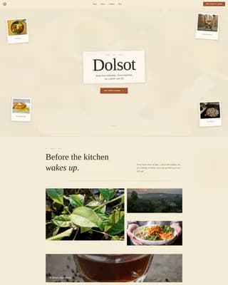 Flame — Heirloom Korean Cuisine Landing Page Template