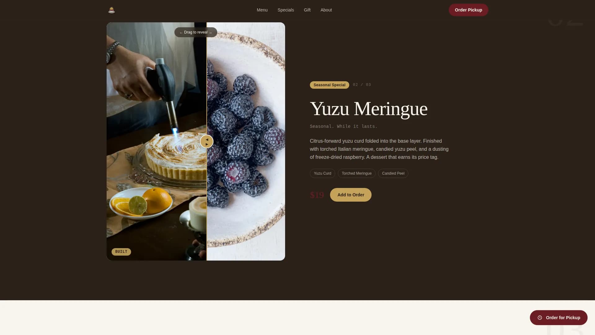 Chill — Premium Dessert Café Landing Page Template