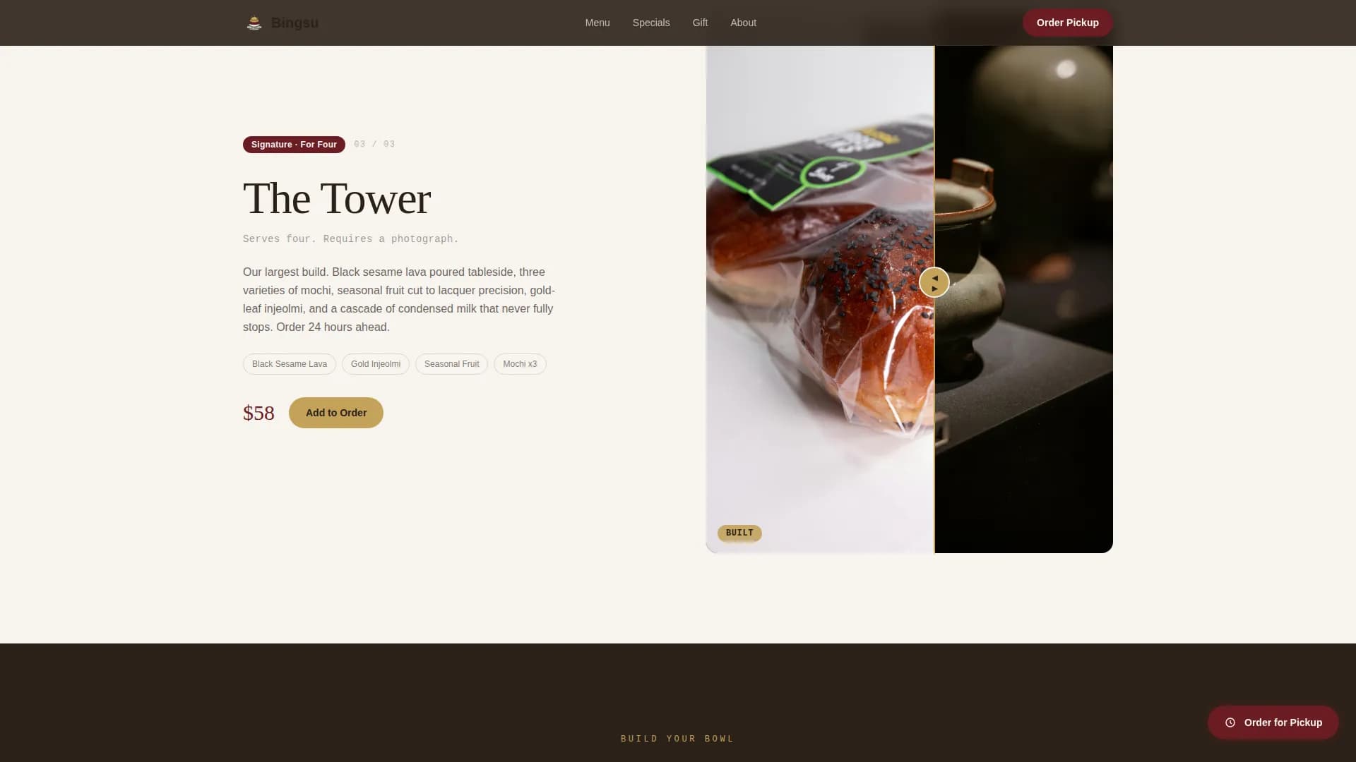 Chill — Premium Dessert Café Landing Page Template