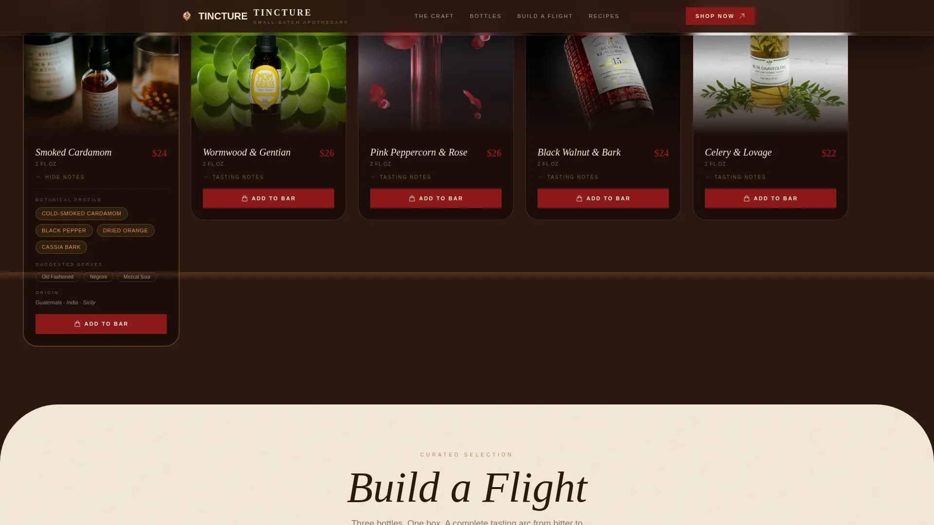Essence — Premium Botanical Spirits Landing Page Template