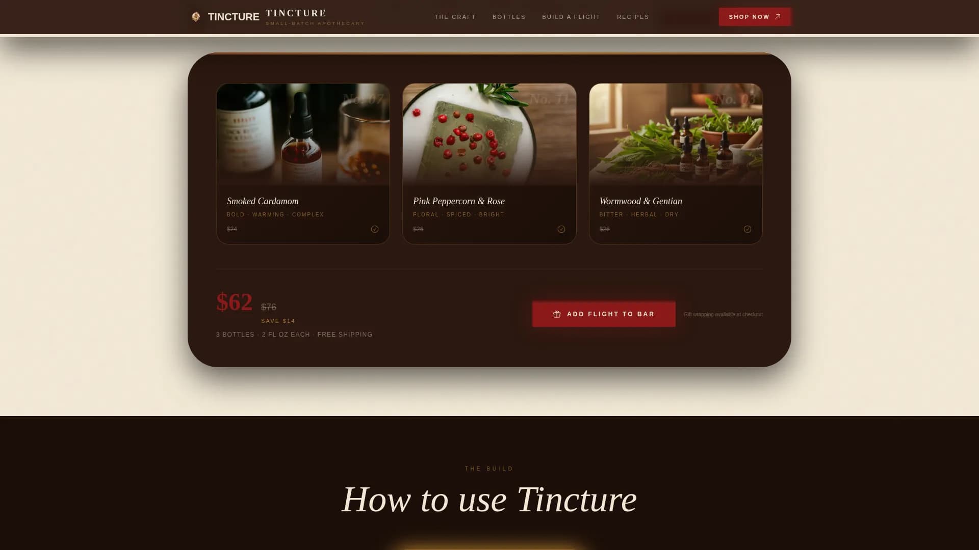 Essence — Premium Botanical Spirits Landing Page Template