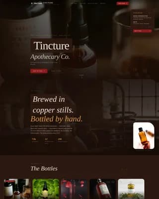Essence — Premium Botanical Spirits Landing Page Template