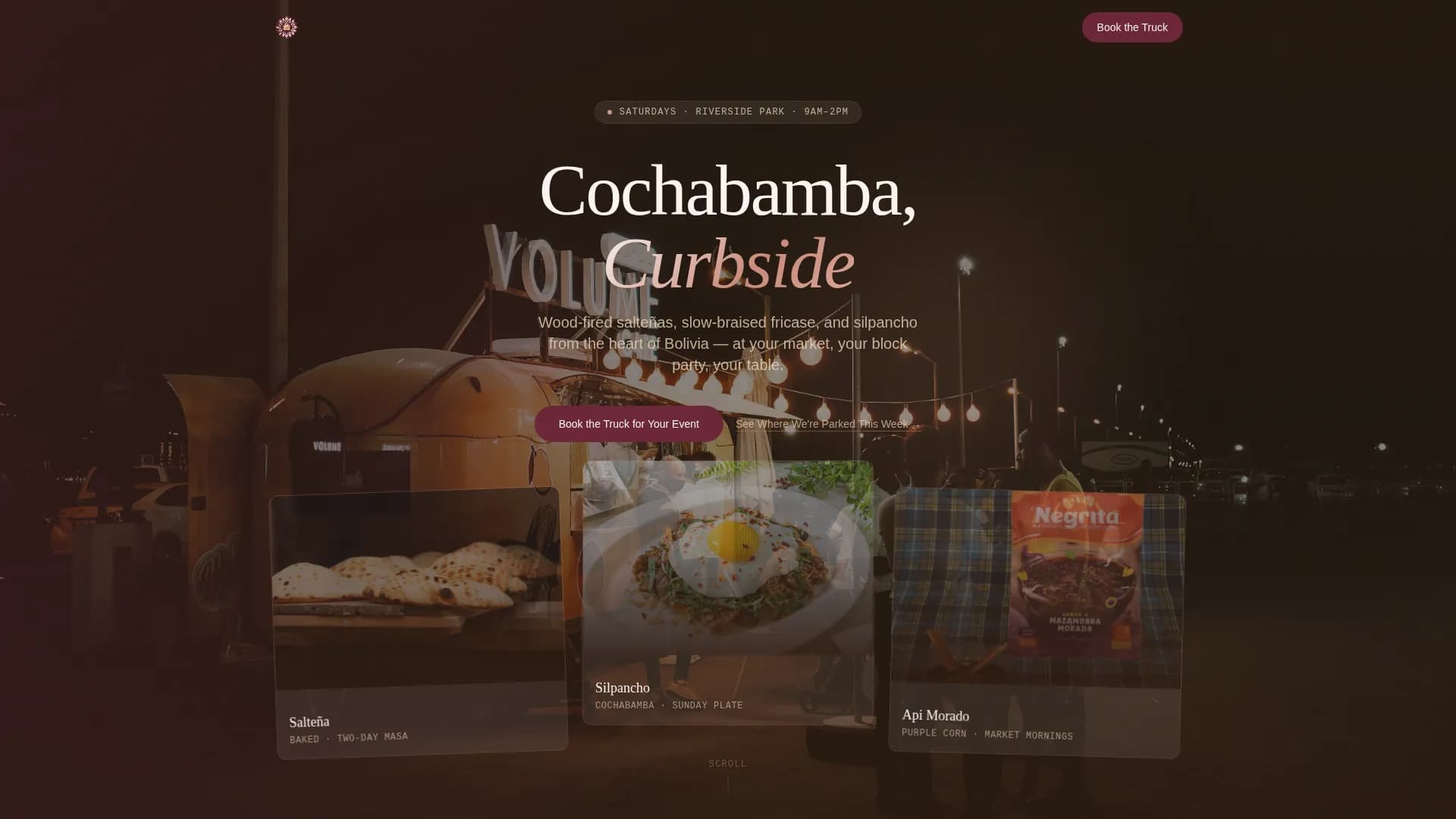 Fusion — Rapid Bolivian Cuisine Landing Page Template