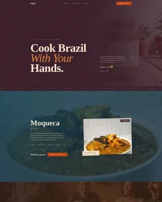 Samba — Immersive Rio Kitchen Landing Page Template