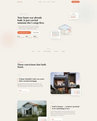 Tiny & Alternative Architecture Professional Website Template