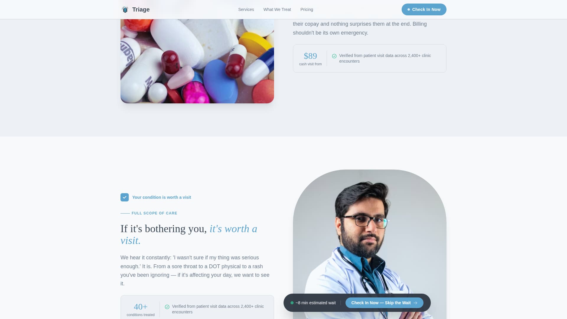 Urgent Care & Walk-In Booking Website Template