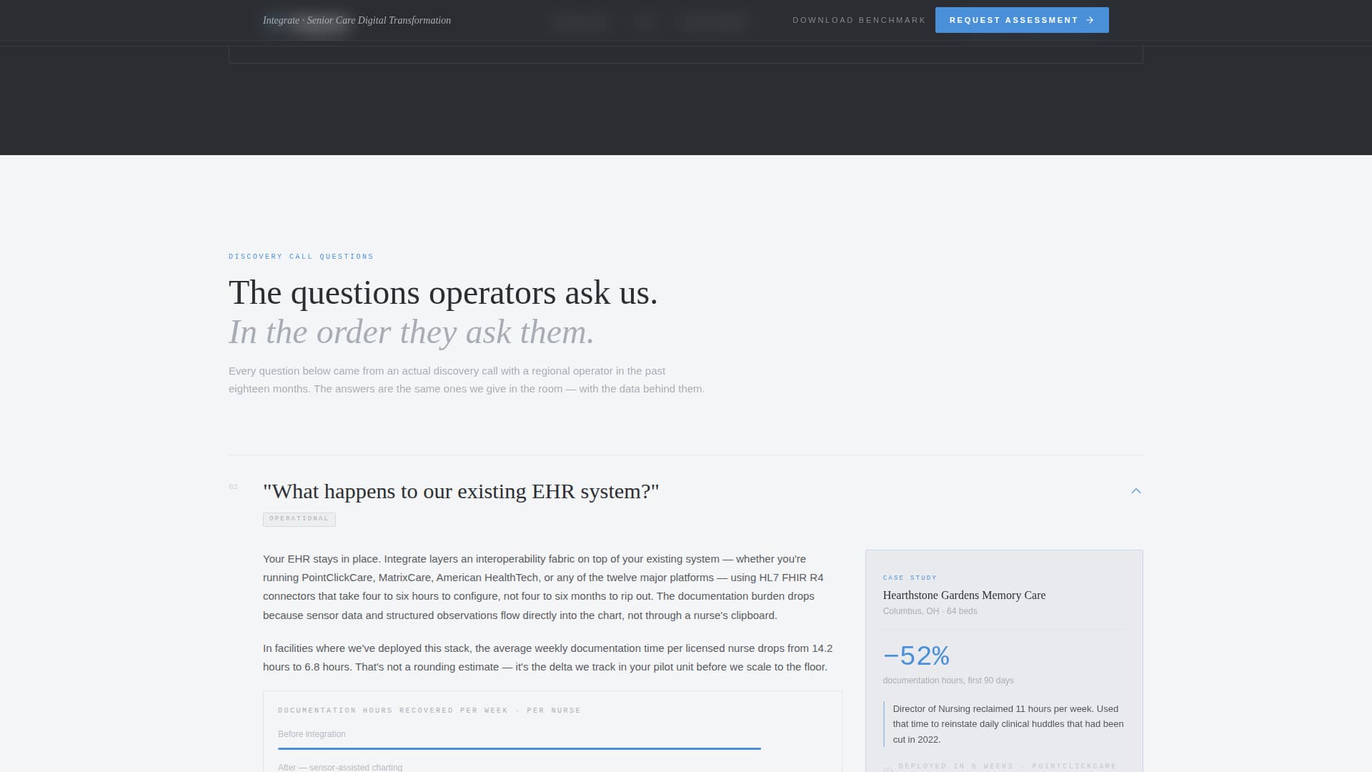 Senior Care Consulting FAQ Website Template