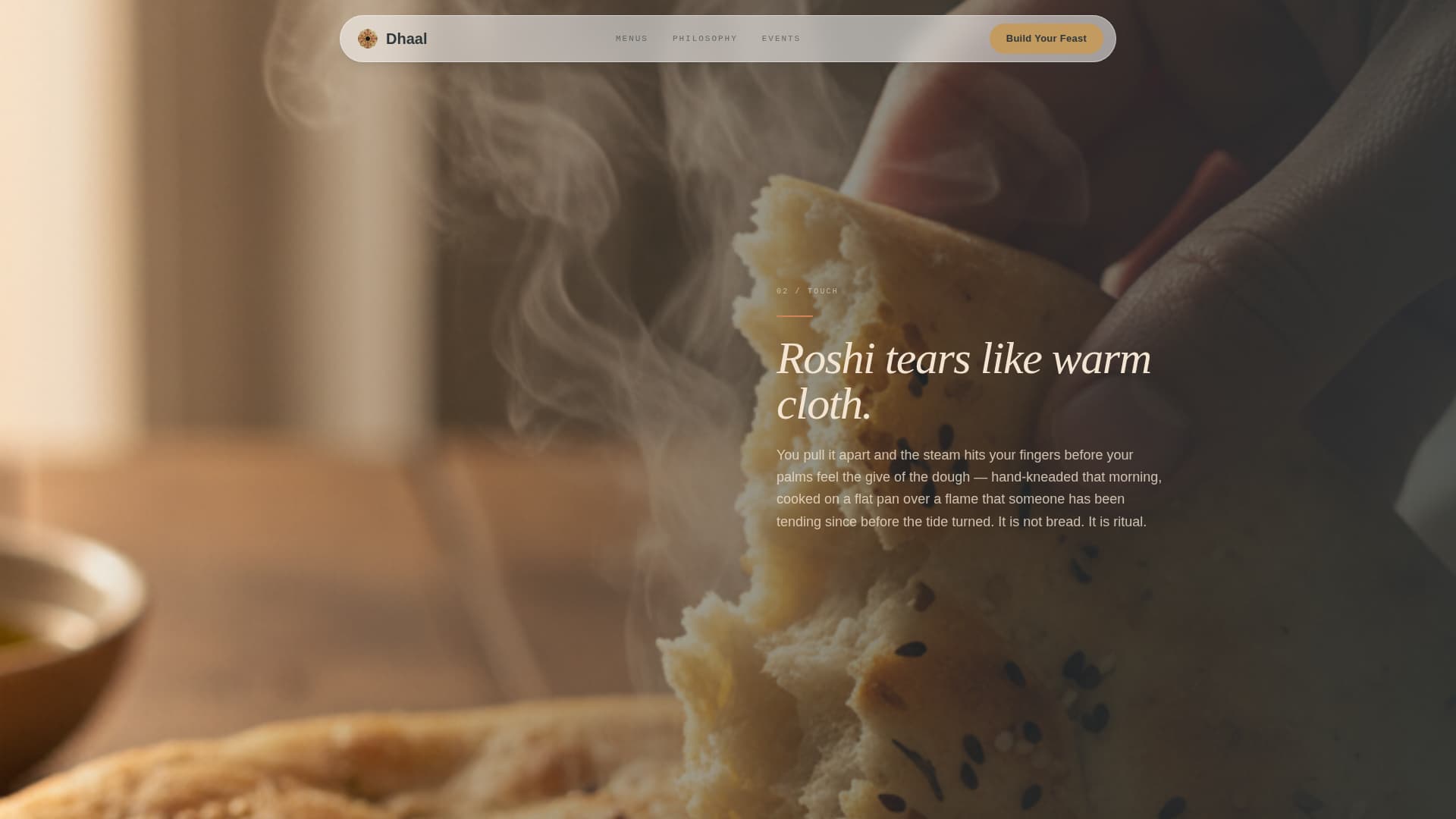 Maldivian Cuisine Pricing Website Template