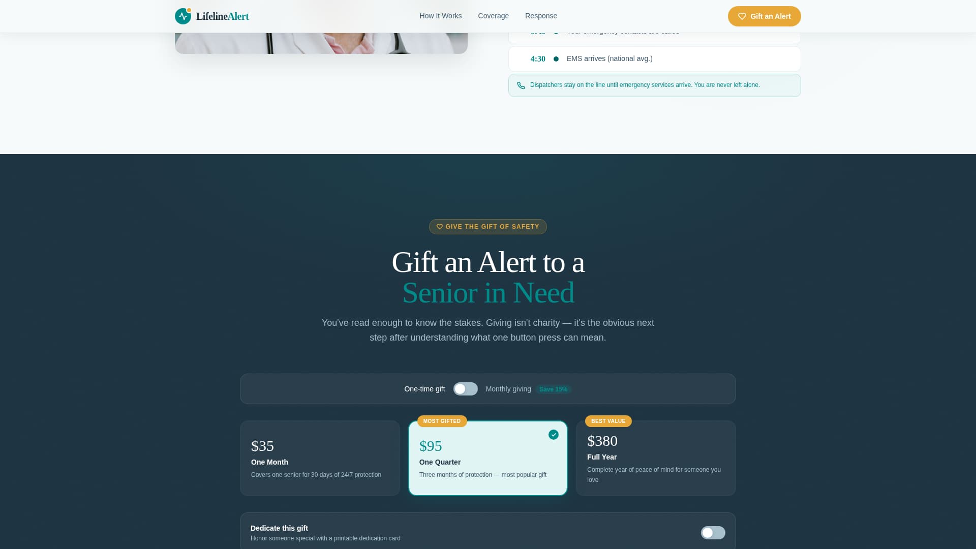 Alert - Trusted Medicalalert Landing Page Template