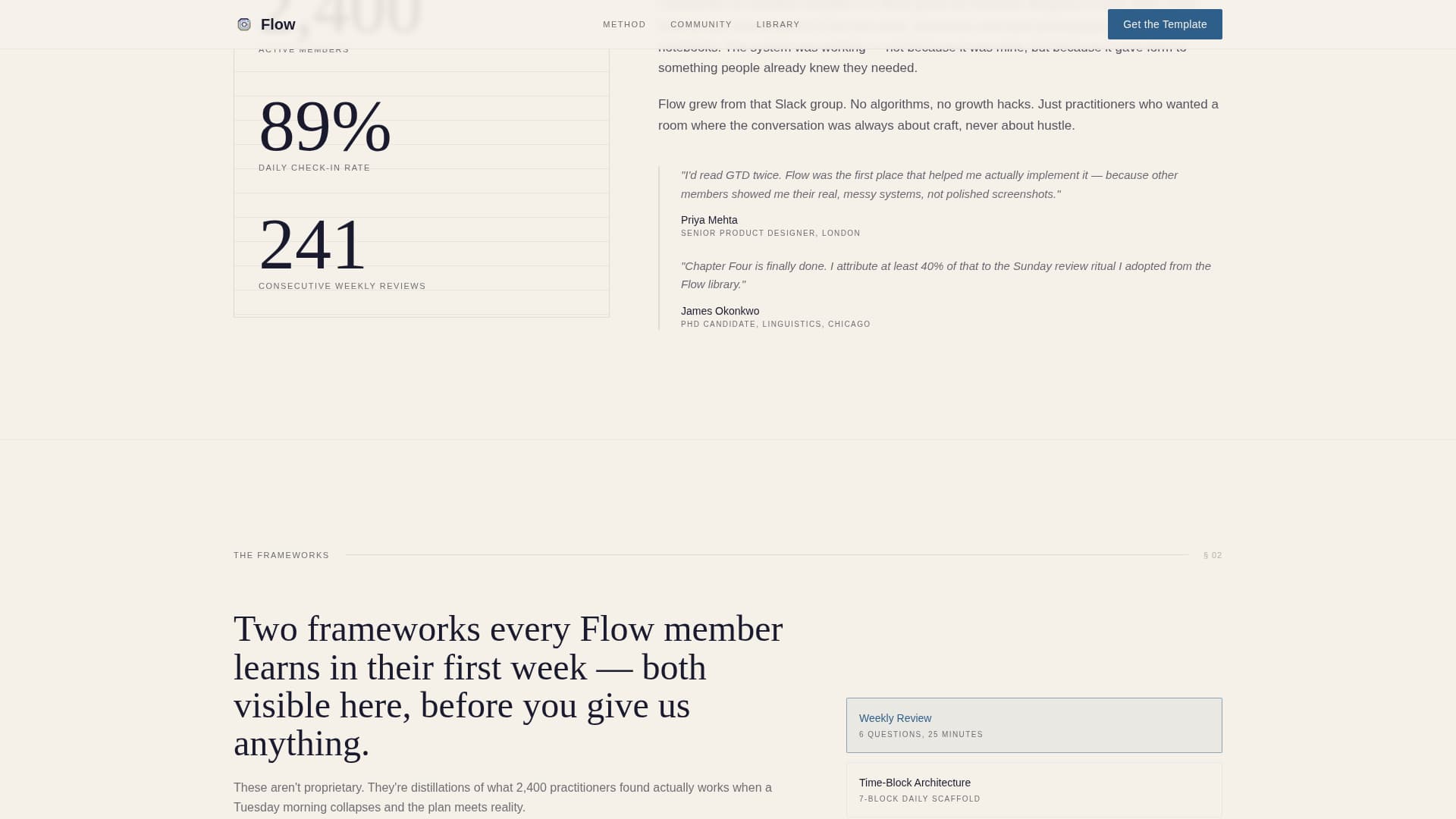 Productivity & Time Management Content Reviews Website Template