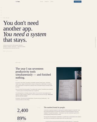 Productivity & Time Management Content Reviews Website Template