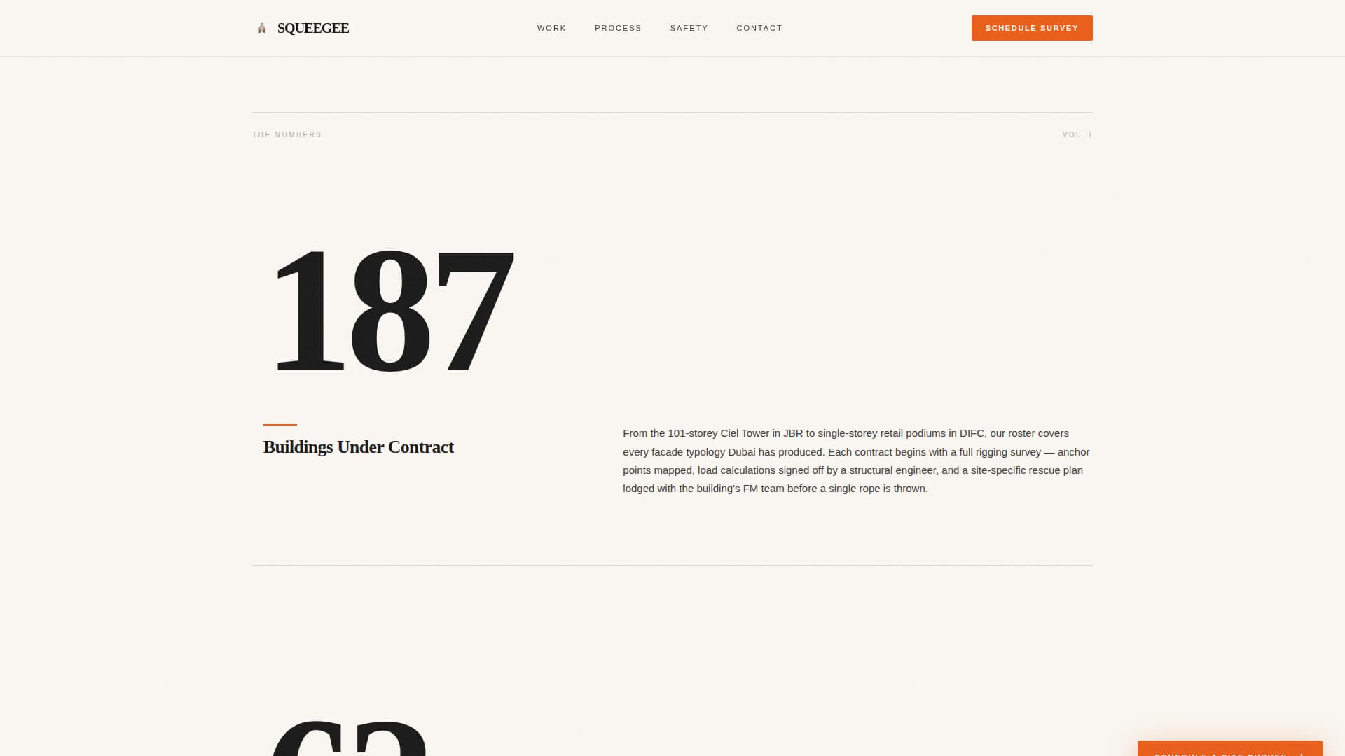 Squeegee - Highrise Windowcleaning Landing Page Template