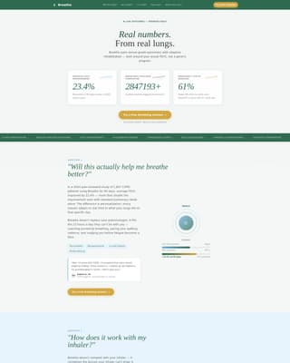 COPD Care FAQ Website Template