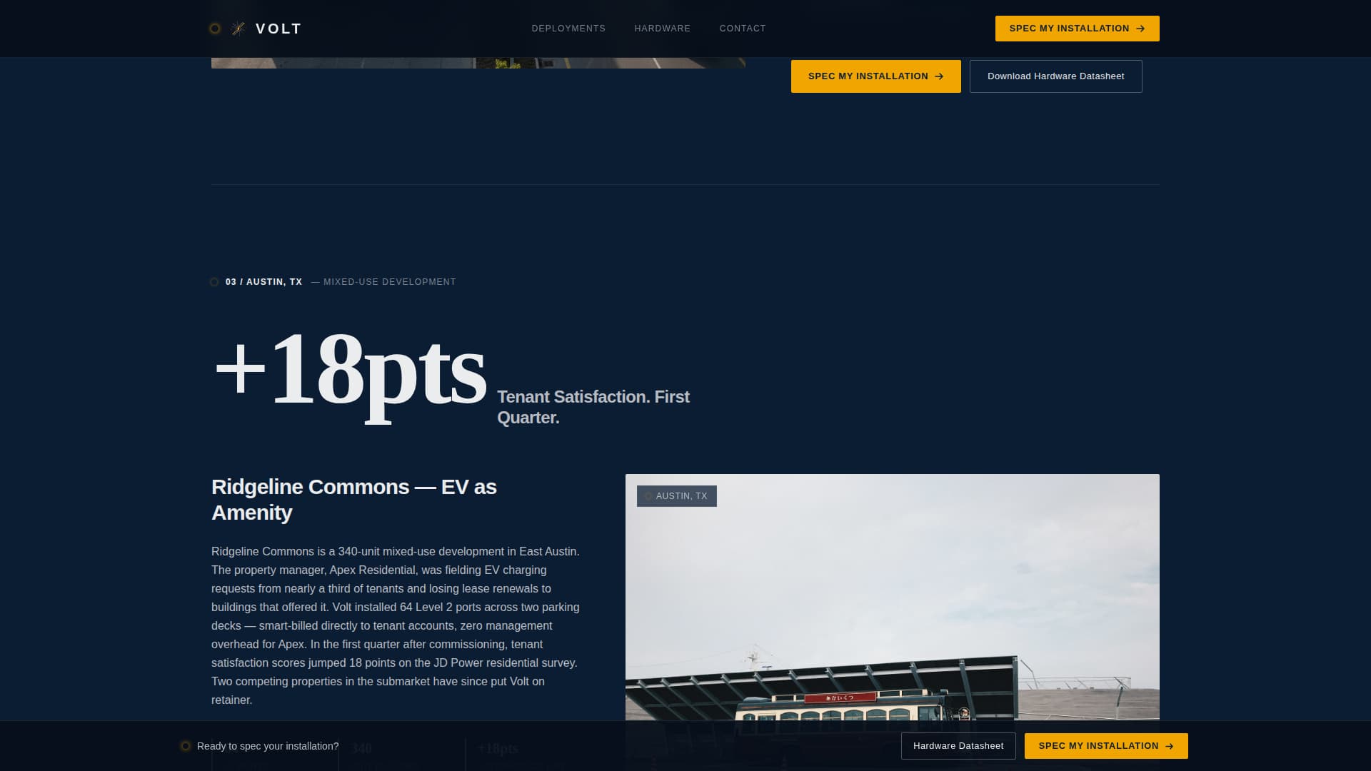 Volt - Industrial EV Charging Landing Page Template