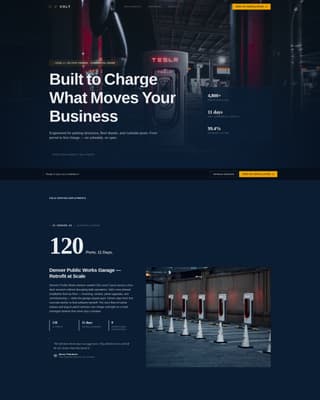 Volt - Industrial EV Charging Landing Page Template