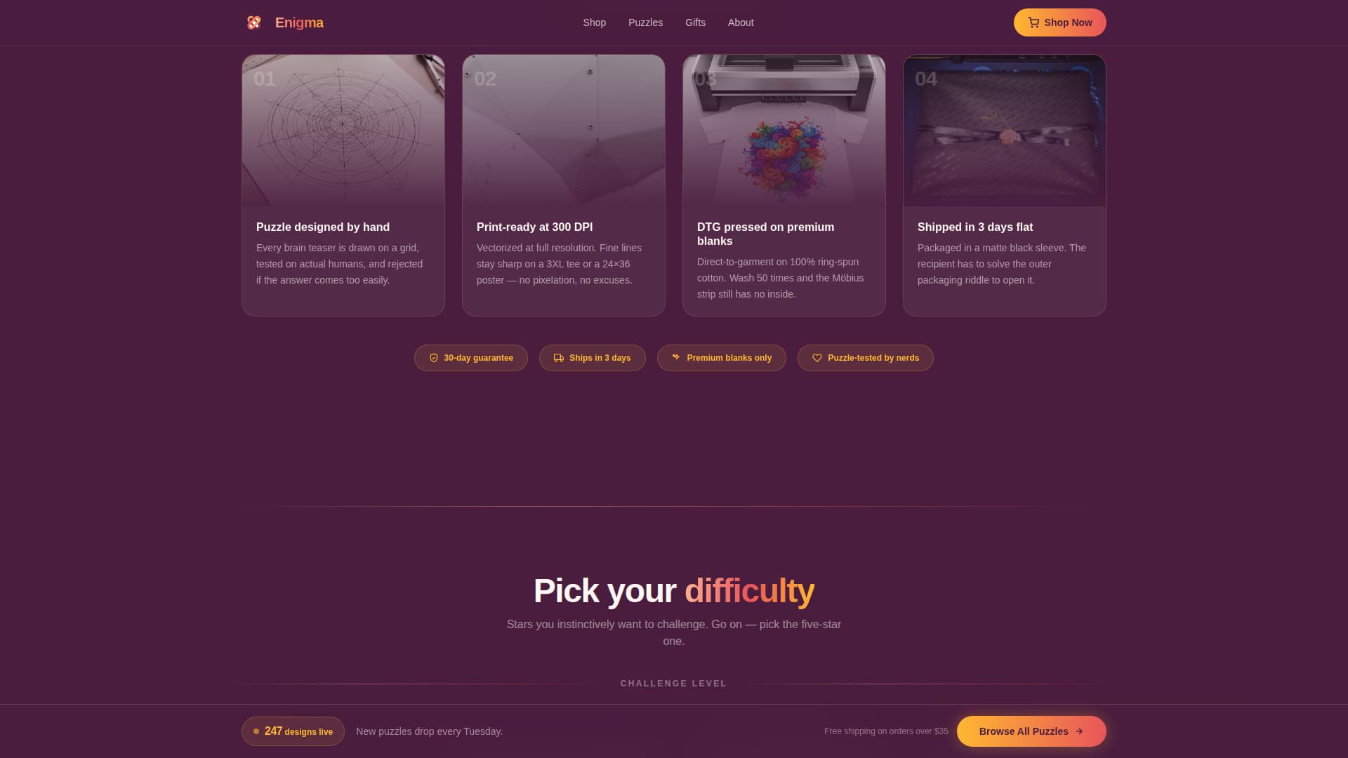 Puzzles & Brain Teasers Store Careers Website Template