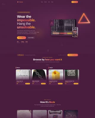 Puzzles & Brain Teasers Store Careers Website Template