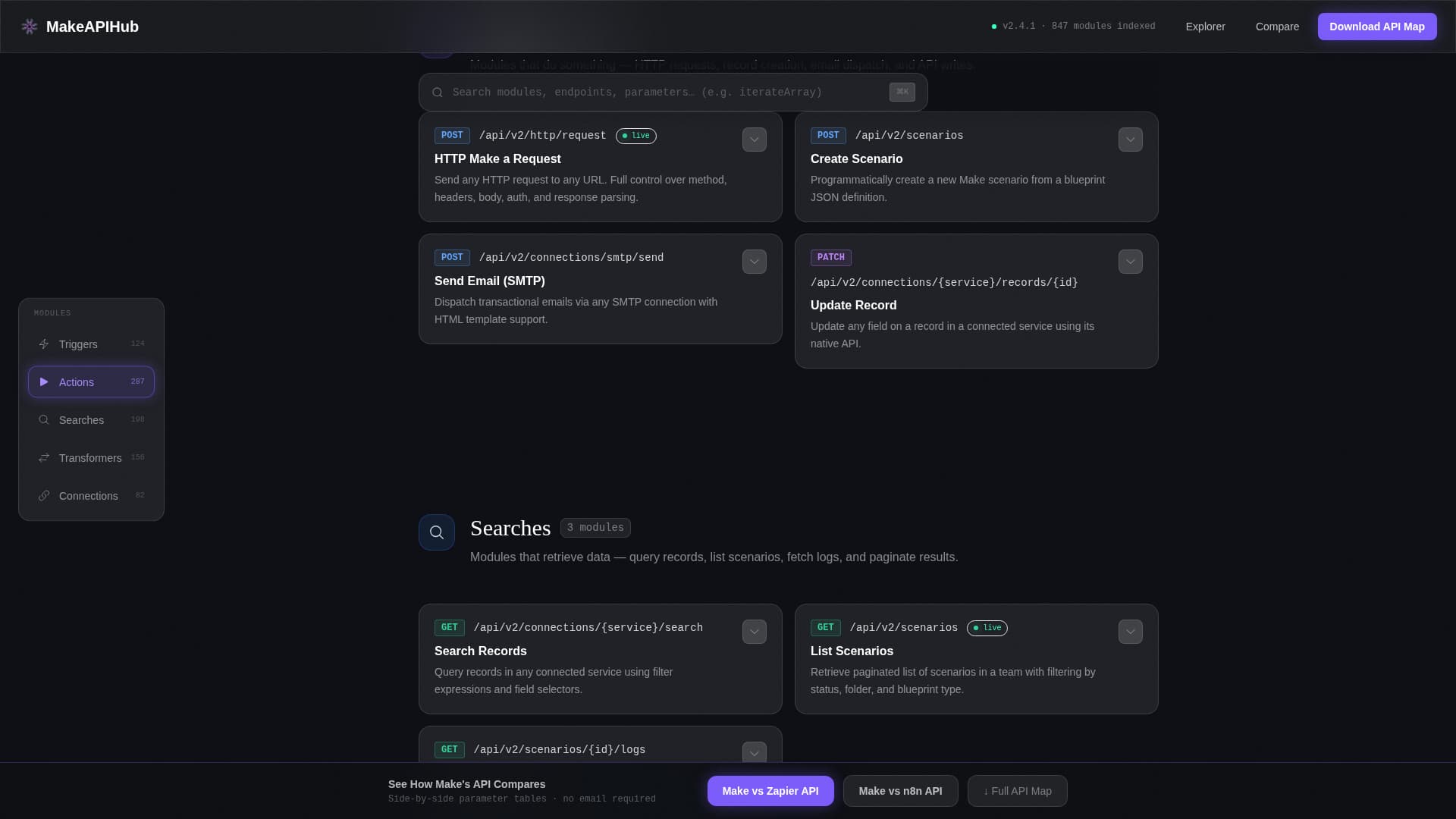 Integromat - Comprehensive Automation Landing Page Template