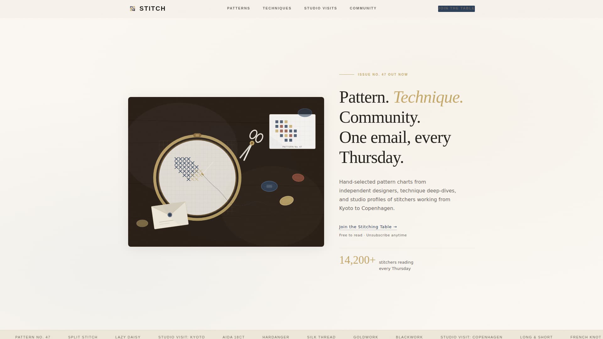 Cross-Stitch & Embroidery Content Blog Website Template