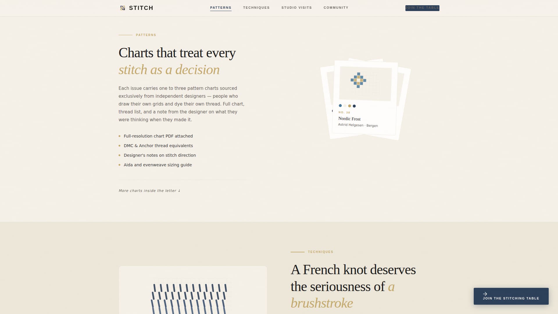 Cross-Stitch & Embroidery Content Blog Website Template